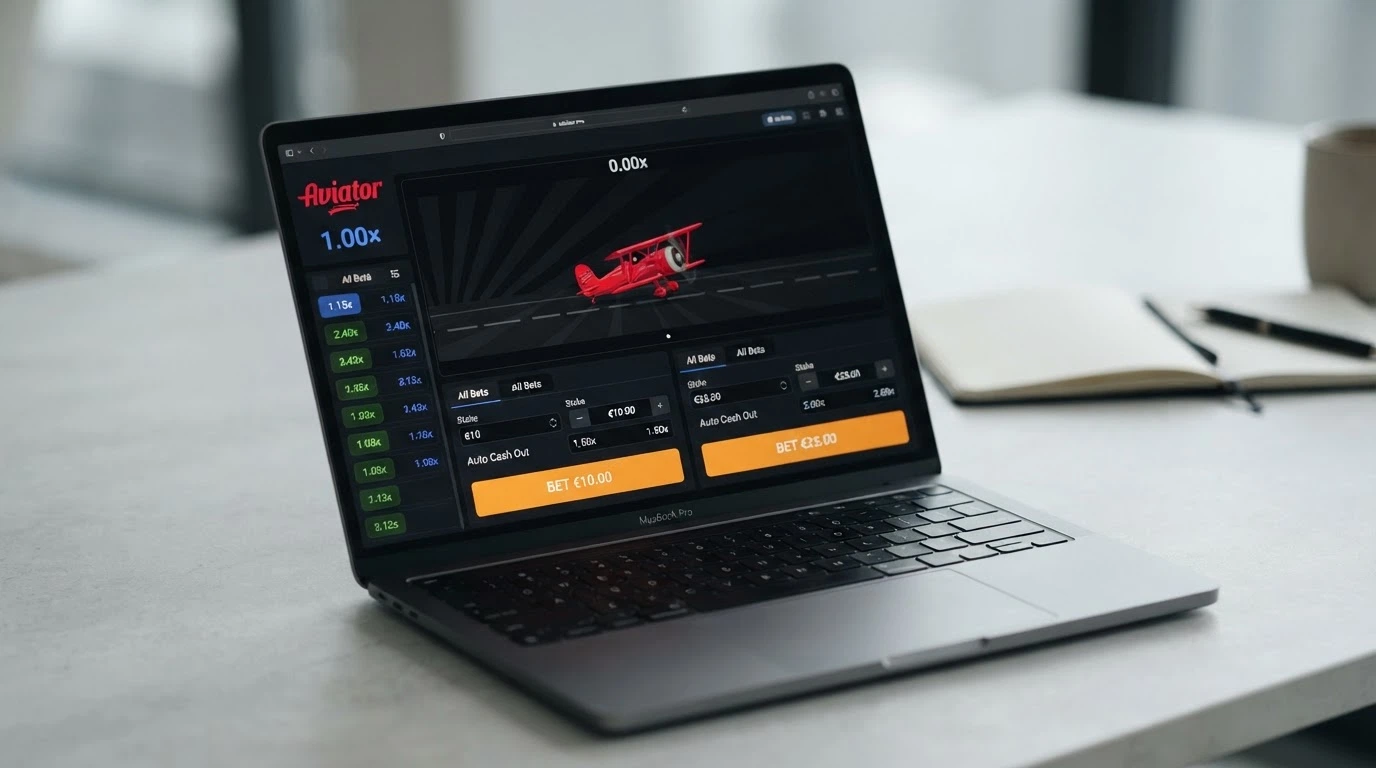 Panel de apuestas de Aviator con las dos apuestas simultáneas activas y los botones de auto cash out