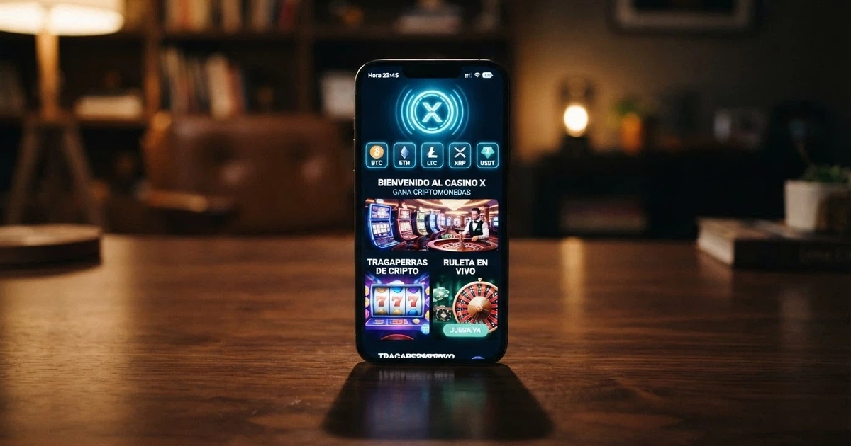 Pantalla de un casino online mostrando el logotipo de Ripple (XRP) entre las opciones de depósito disponibles