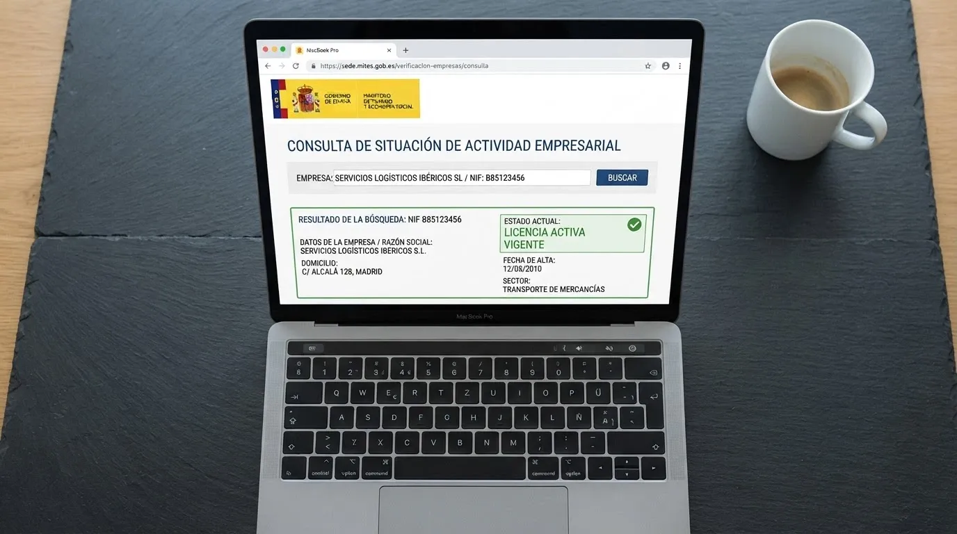Captura de pantalla del buscador oficial de operadores de la DGOJ en ordenacionjuego.es con un operador con licencia activa y dominio .es visible