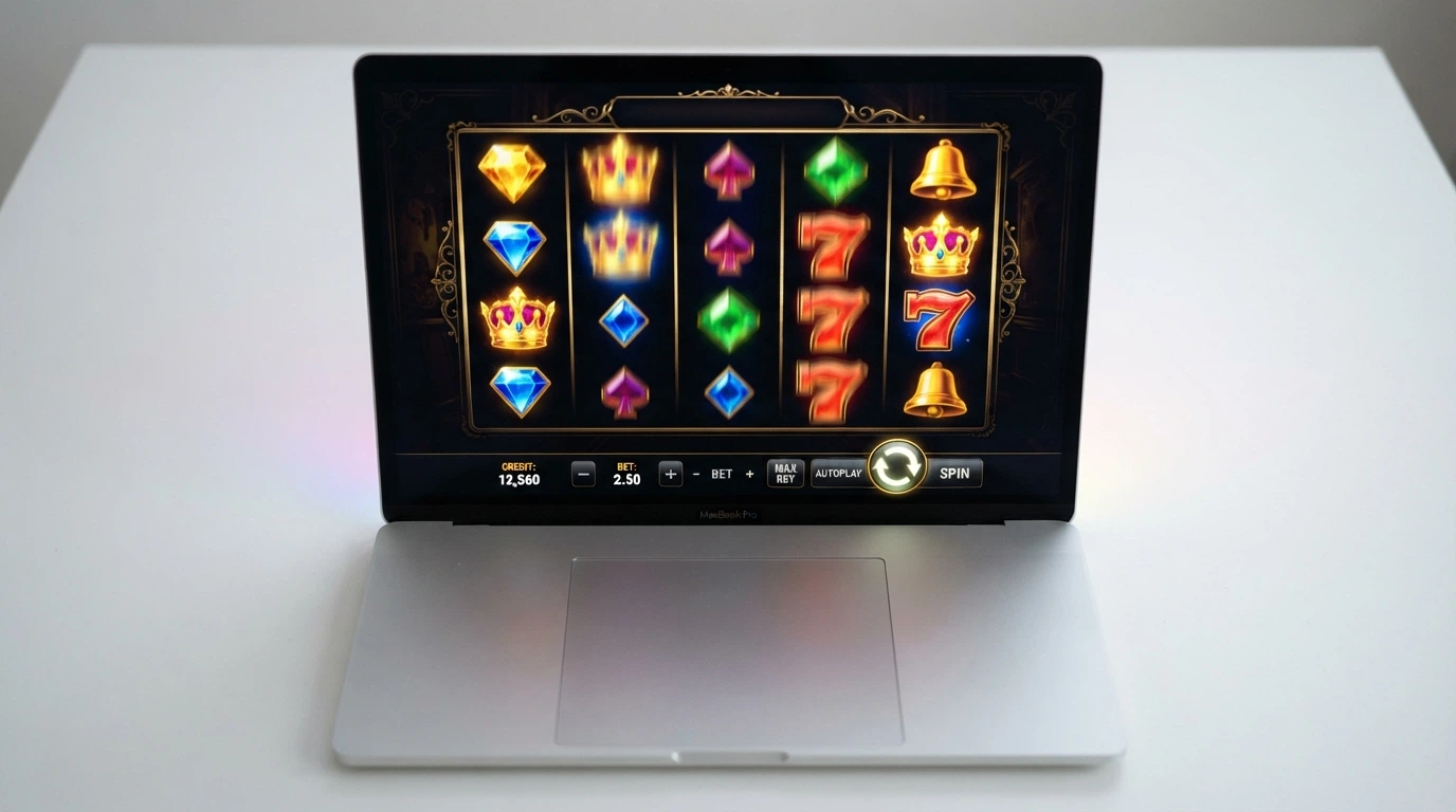 Parrilla de slots de proveedores como Pragmatic Play y Hacksaw Gaming en la interfaz de un casino cripto